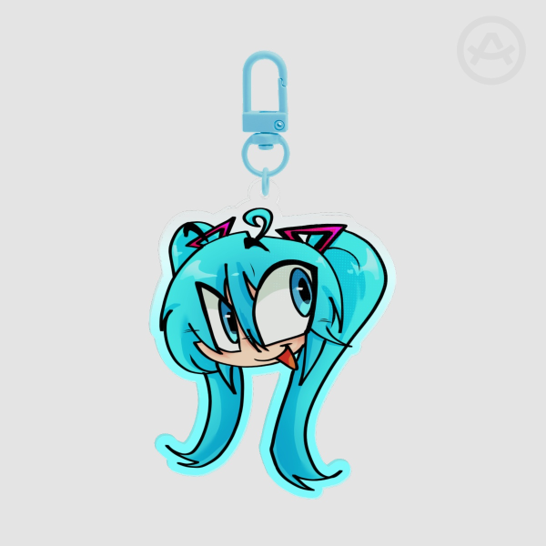 Miku Clear Acrylic Keychains