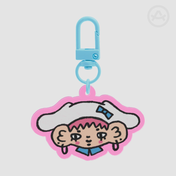 Cinnamoroll x Yubi Pink Edge Keychain 