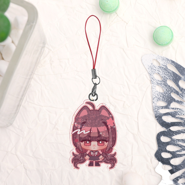 Maki Harukawa Glitter Acrylic Keychain
