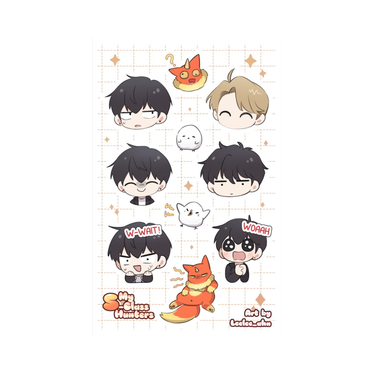 My S-Class Hunters Stickers Sheet