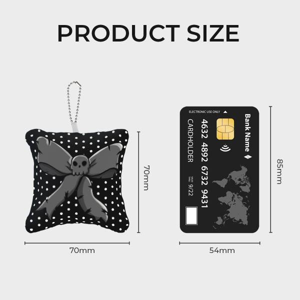 Skull ribbon Mini Pillow Keychains