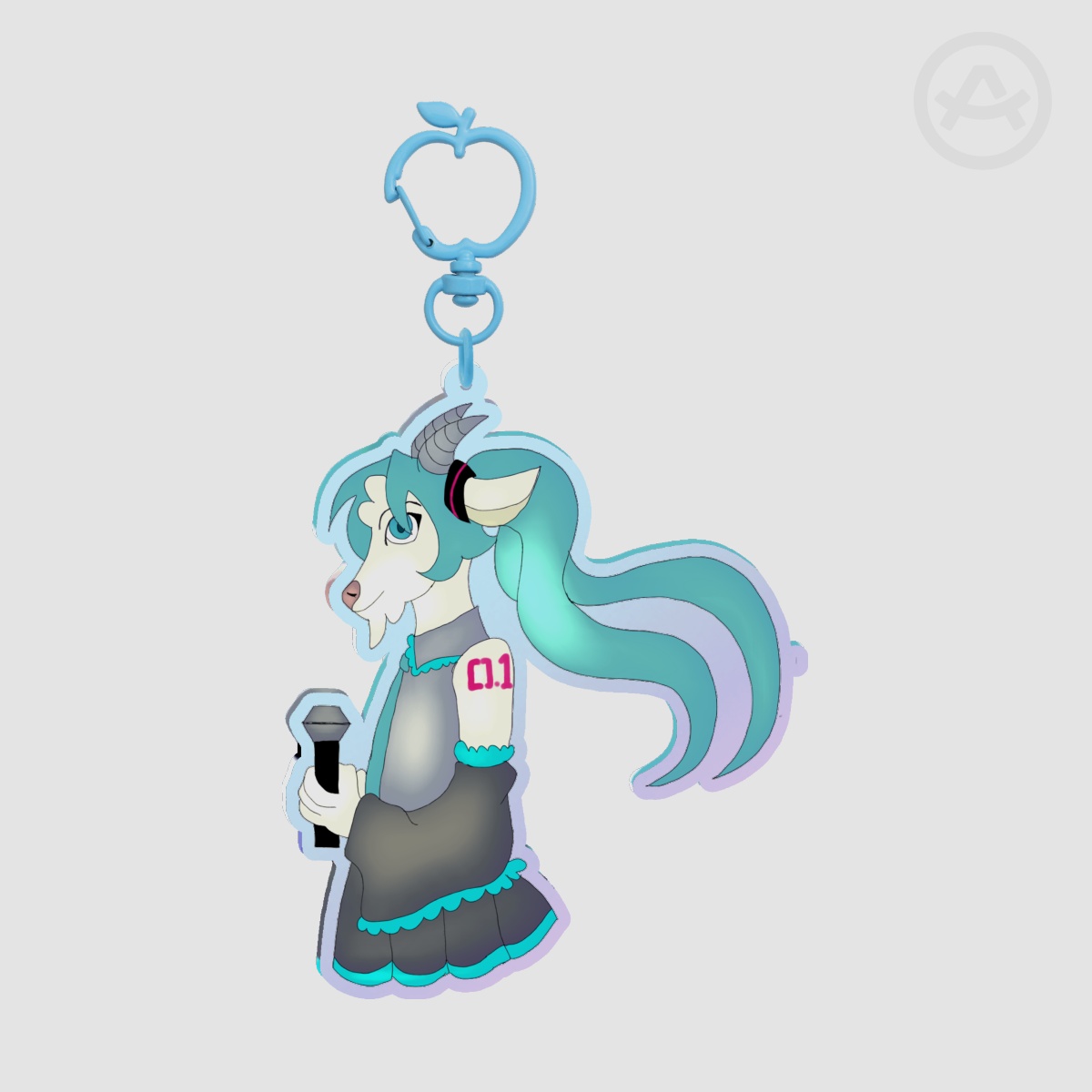 Goat Miku Rainbow Acrylic Keychains