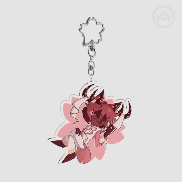 Spring Sakura Alastor Acrylic Keychain