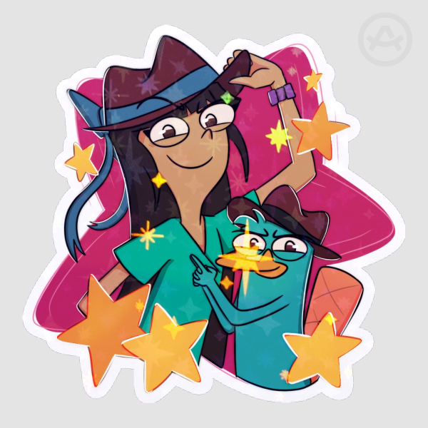 Agent T Die Cut Stickers