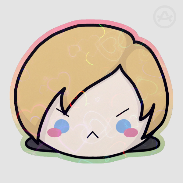 Resident Evil Leon Kennedy Chibi Holo Sticker