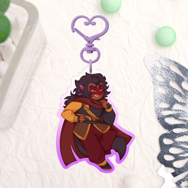 LMK / Macaque | Colored Edge Acrylic Keychains
