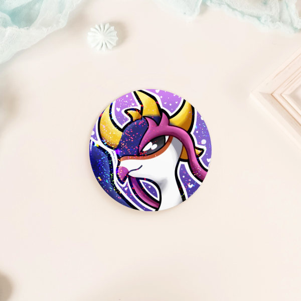 Shiny Fezandipiti V2 Holographic Pinback Button