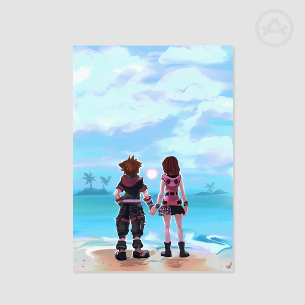Sora and Kairi KH3 Poster