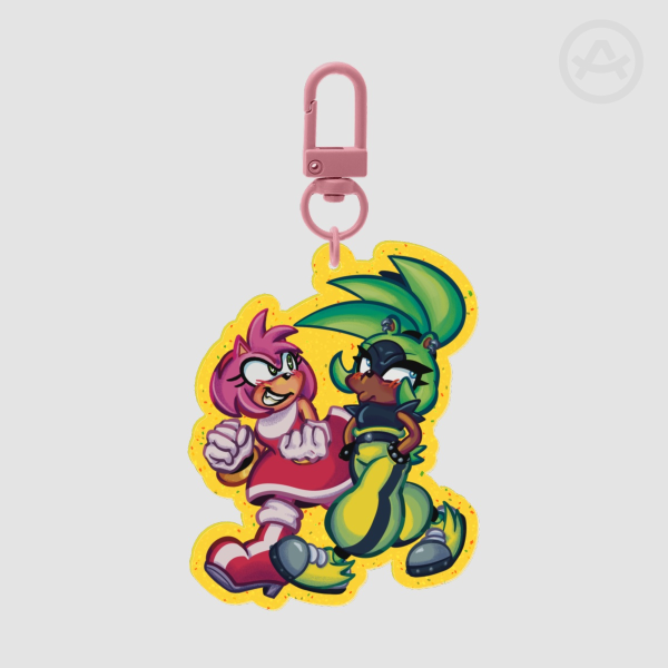 Surgamy Colored Edge Acrylic Keychains