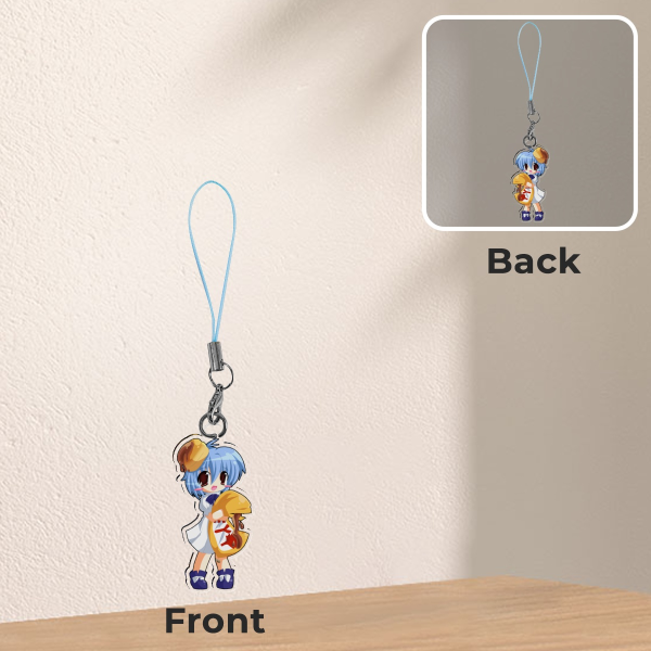 Biscuit tan acrylic phone charm