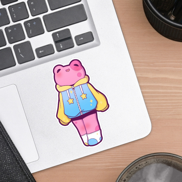 Pan Frog Die Cut Stickers