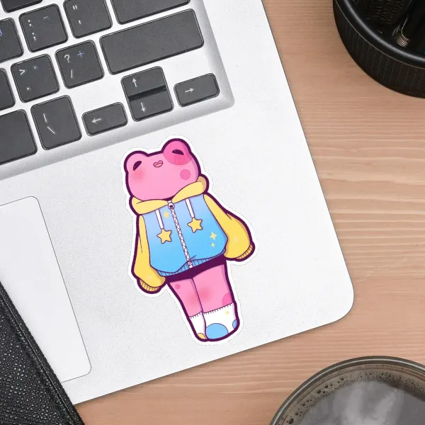 Pan Frog Die Cut Stickers