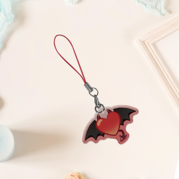 Devil Heart Phone Charm