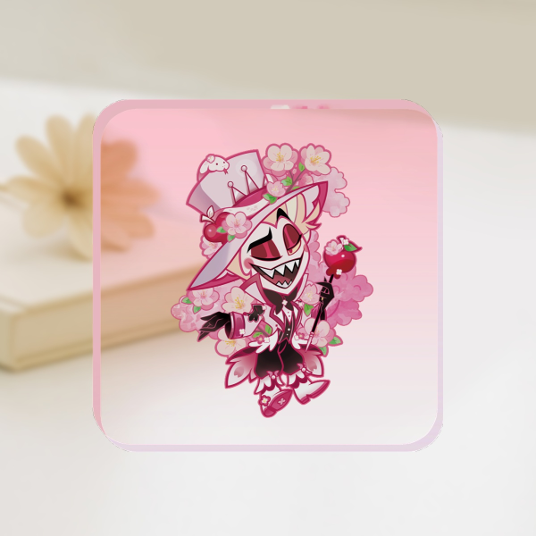 Hazbin Hotel Cherry Blossoms Lucifer Thick Acrylic Stand