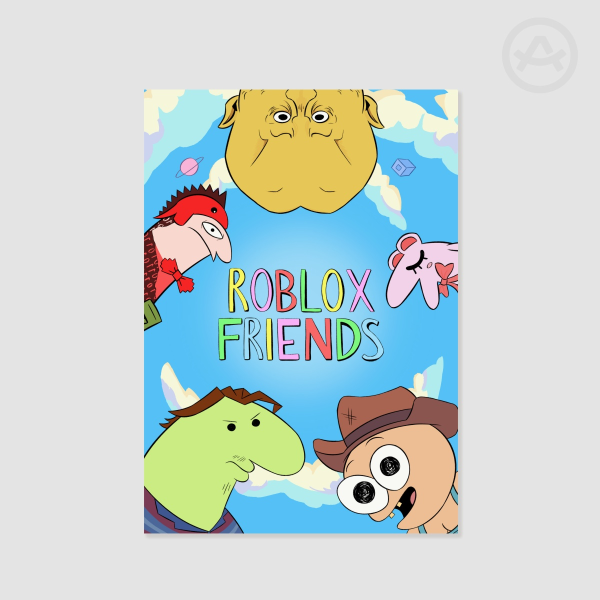 Flamingo & Friends Smiling Friends Poster