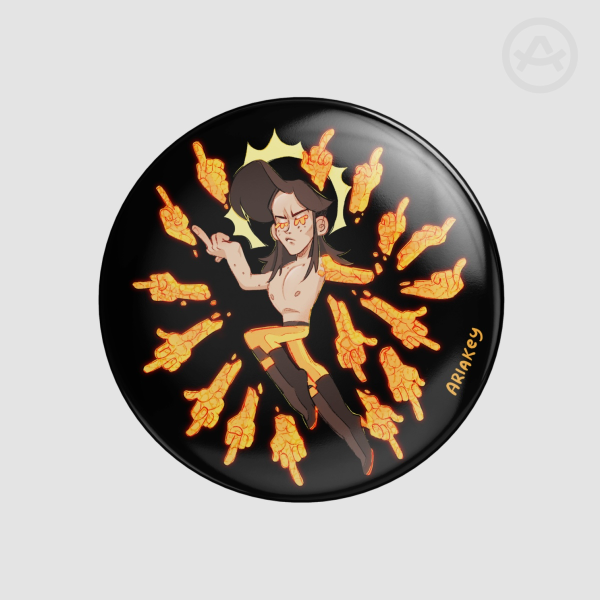 The Lord of F-YOUs Obnubilar Button Pin