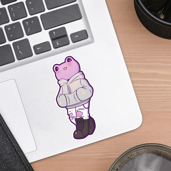 Ace Frog Die Cut Stickers