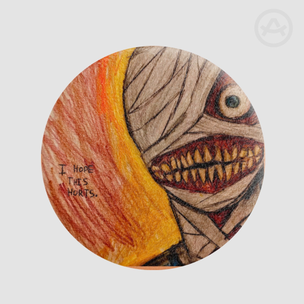 mouthwashing curly fluffy pin