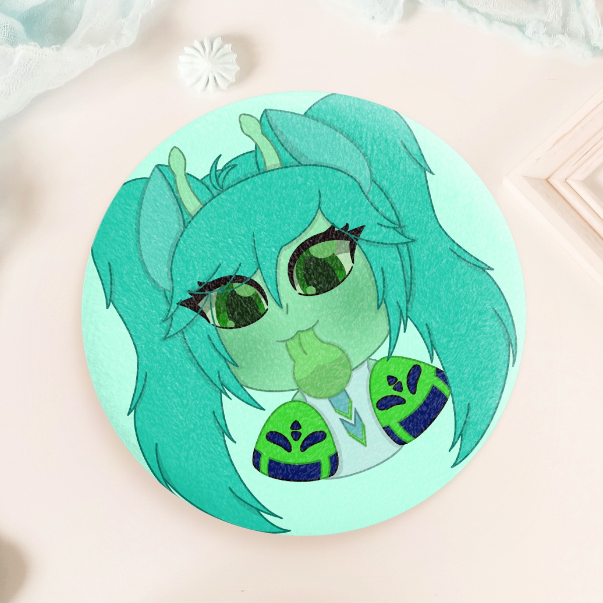 Glorpi Miku Plush Badges