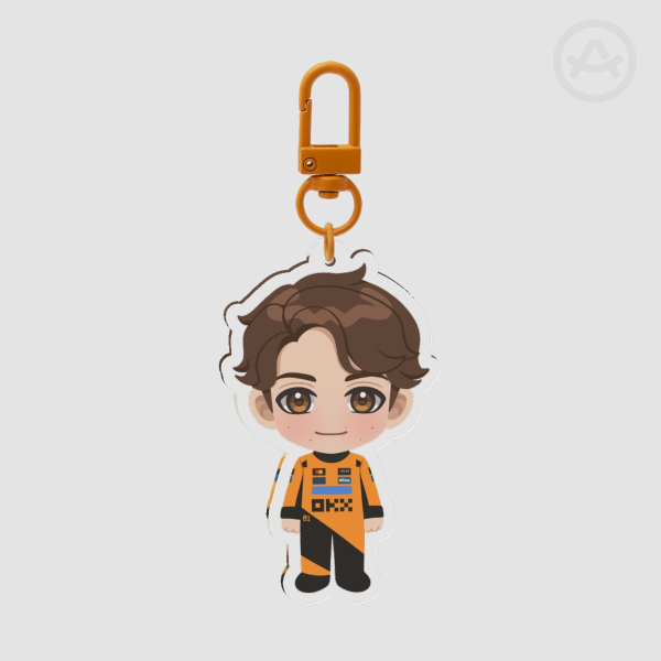 Oscar Piastri F1 Chibi - Acrylic Keychain