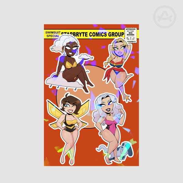 Marvel Swimsuit Special Sticker Sheet 2