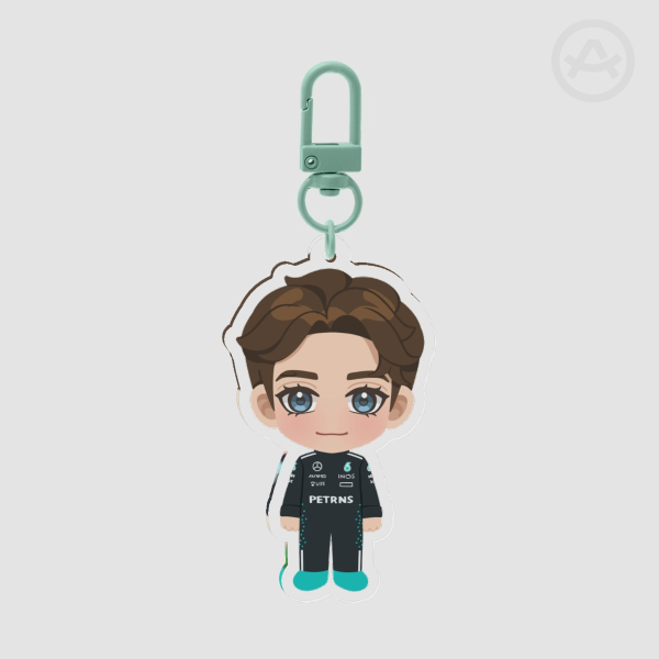 George Russell F1 Chibi - Acrylic Keychain