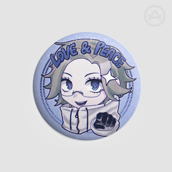[HNDR] Eito "LOVE&PEACE" Button Pin