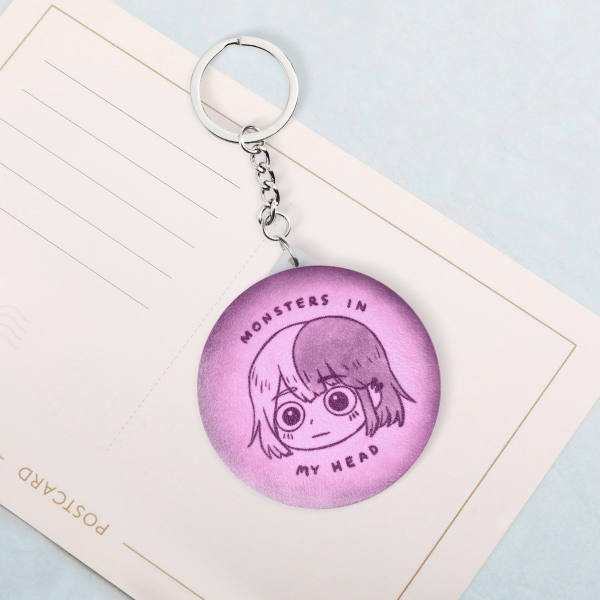 Nova | Plush Badge Mirror Keychain