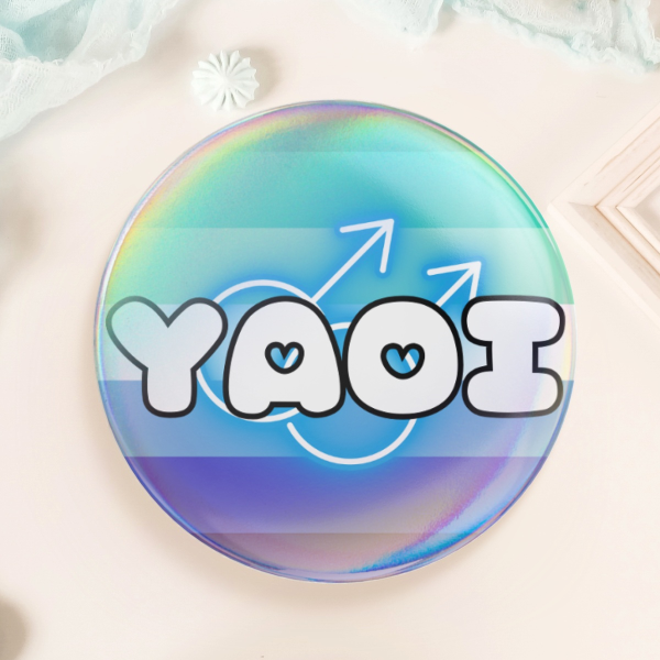 Yaoi Gay Men Round Badge (Button Pin)