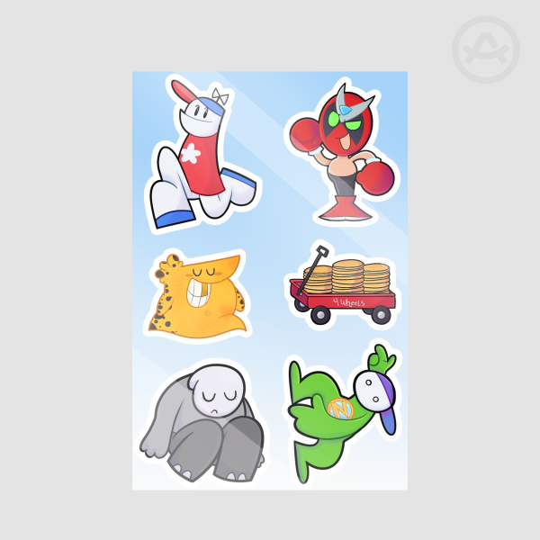 H*R sticker sheet
