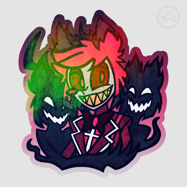 Alastor Colored Edge Die Cut Sticker