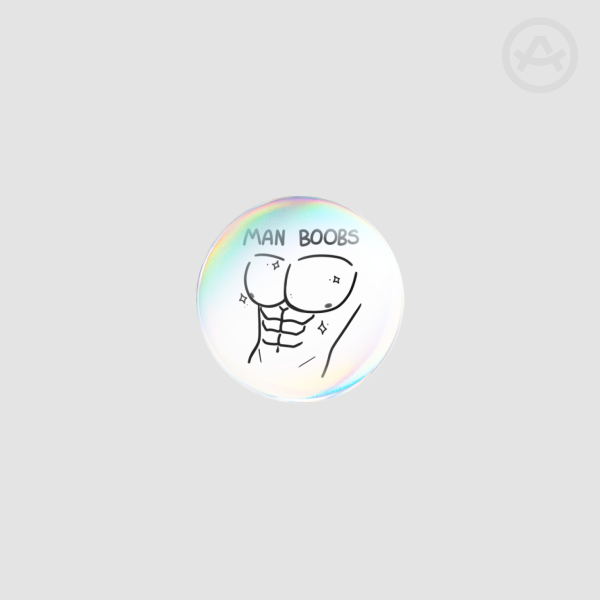 Man Boobs Badge