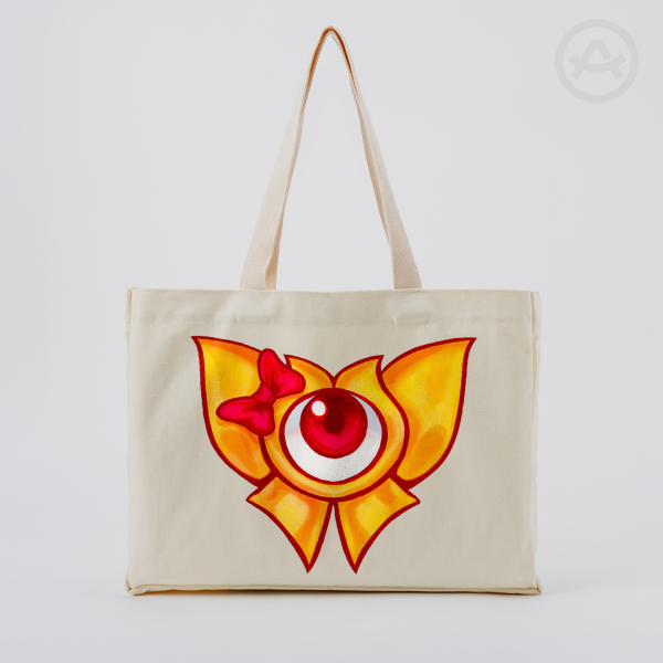 Lotus Horizontal Part-print Canvas Tote Bags - 16.9″x12.6″x3.1″(43x32x8cm)