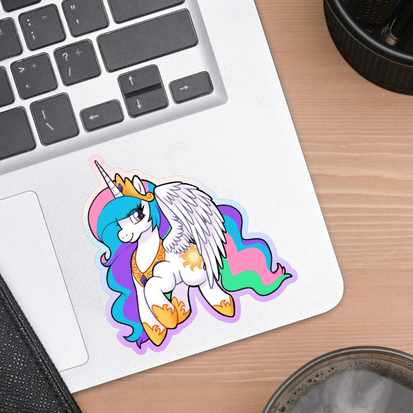 Sun Princess Colored Edge Die Cut Stickers