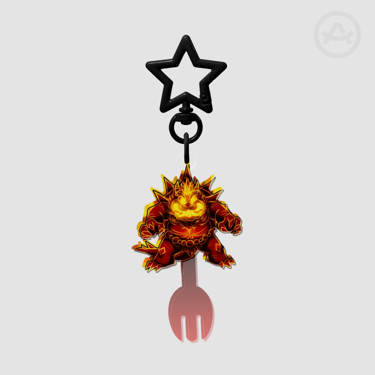 Fury Bowser Fork Keychain