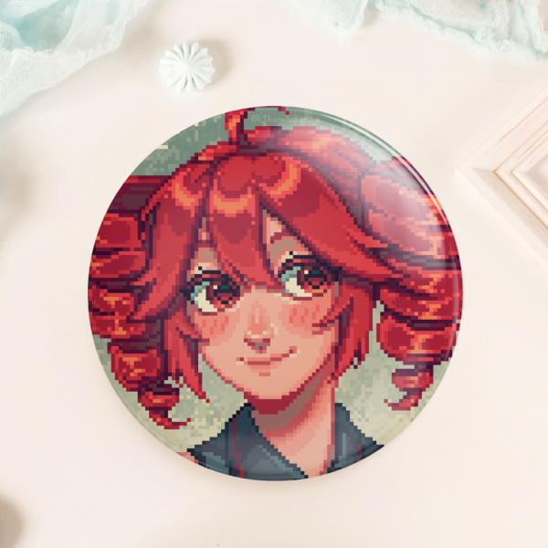 Pixel Teto Round Badges | Vocaloid