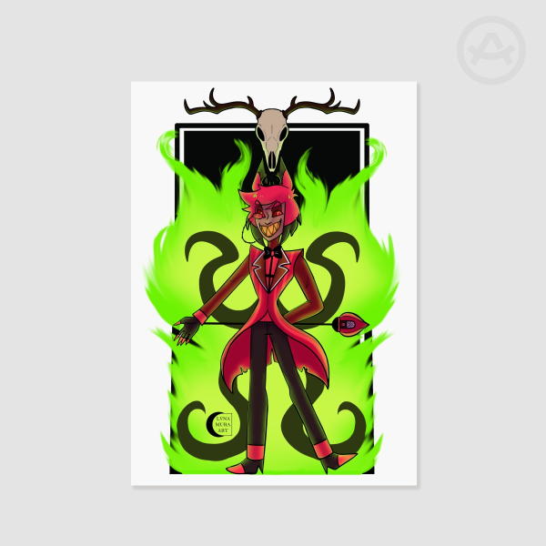Hazbin Hotel: Alastor A5 Print