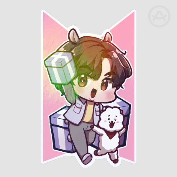 BTS FESTA 2023 Holo Diecut Stickers - JIN