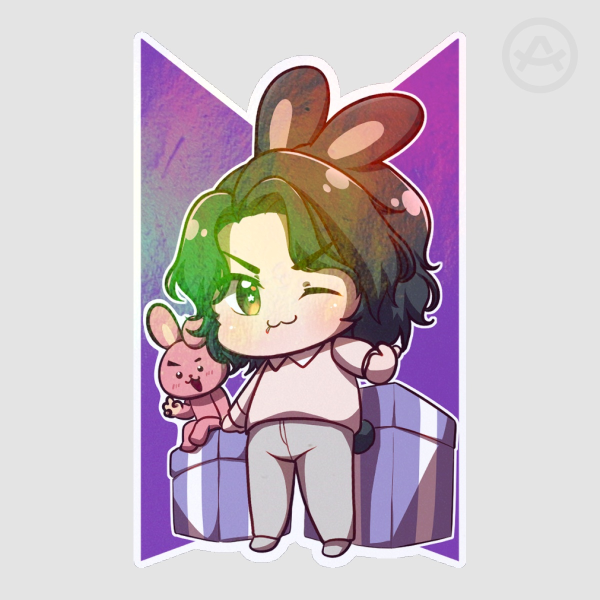 BTS FESTA 2023 Holo Diecut Stickers - JUNGKOOK