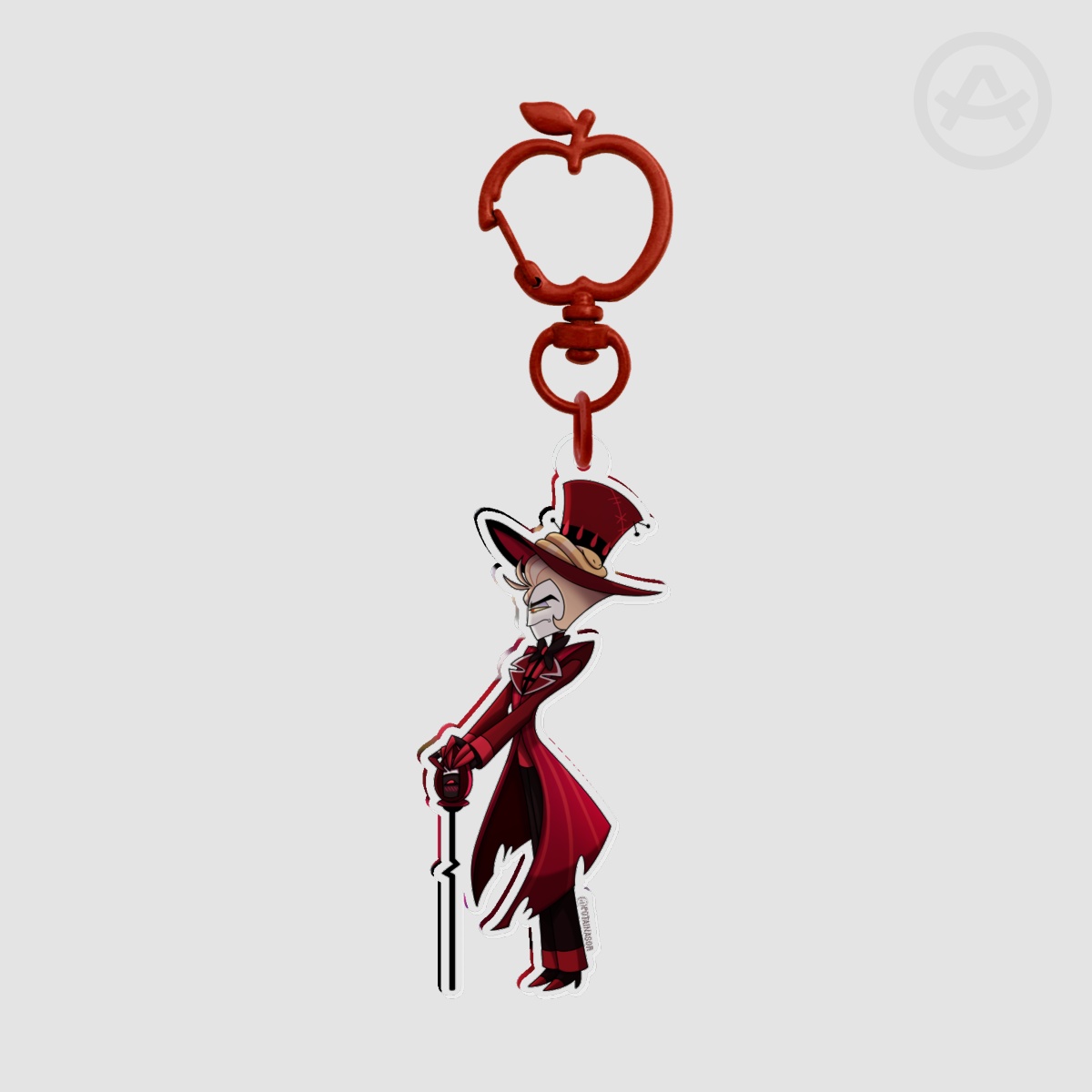 Lucifer x Alastor's clothes 📻🍎| Hazbin Hotel keychain match