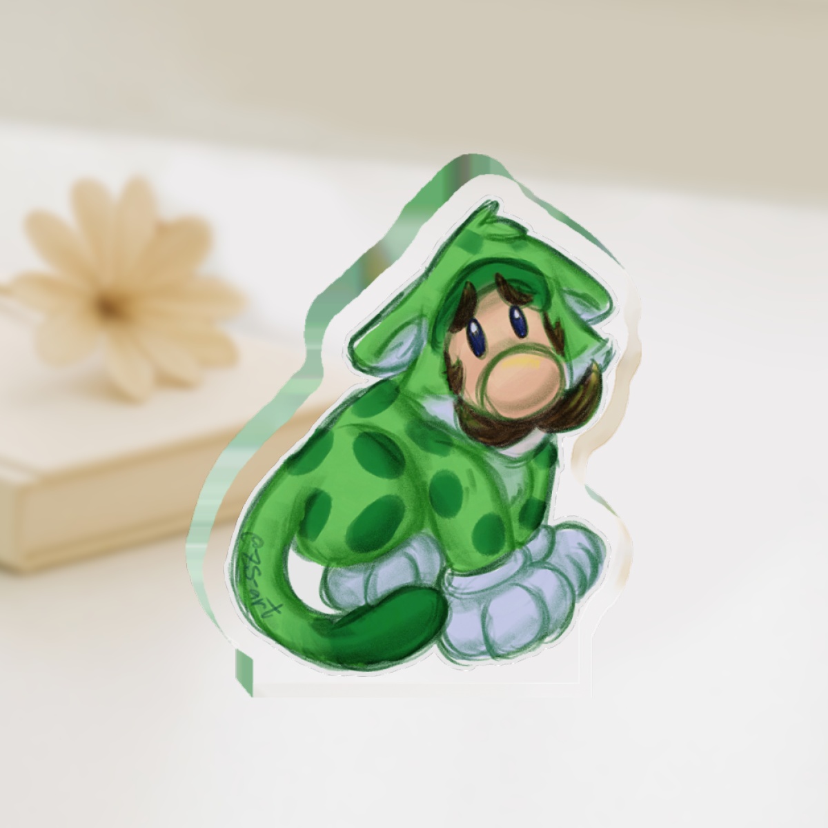 Cat Luigi Thick Acrylic Stand