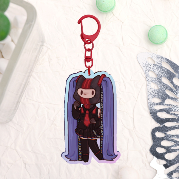 Clancy Miku Rainbow Acrylic Keychain