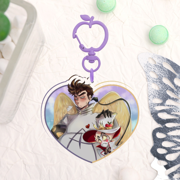 Hazbin Hotel Addamsapple keychain