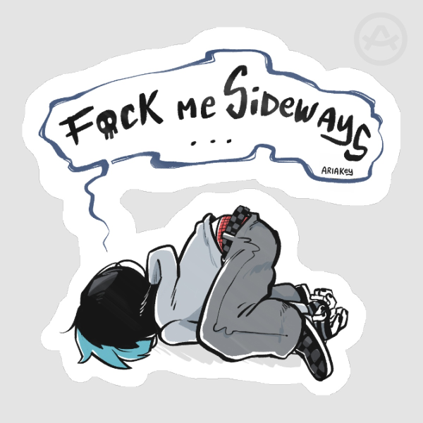 "Sideways" Siron CoffeeKick Sticker