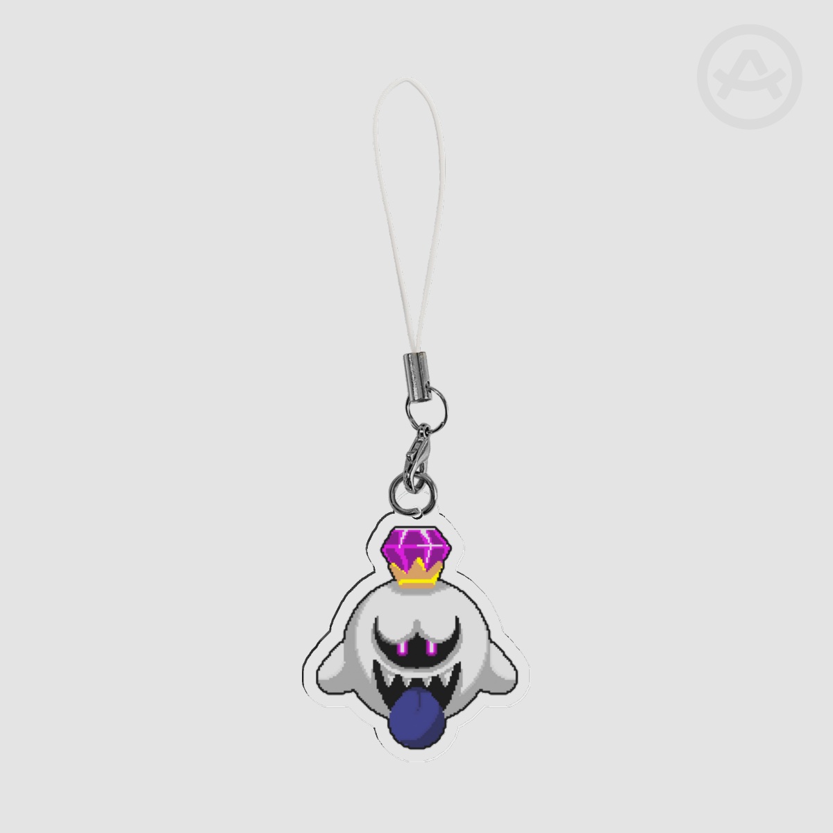 King Boo Clear Acrylic Keychain