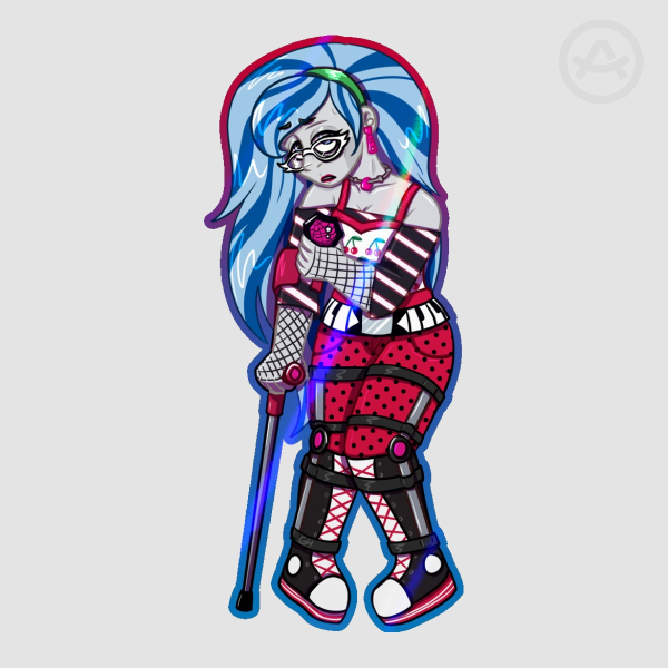 Ghoulia Holo Sticker