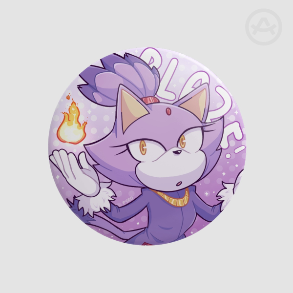 [PYROBOXES] [SONIC THE HEDGEHOG] BLAZE THE CAT BUTTON BADGE