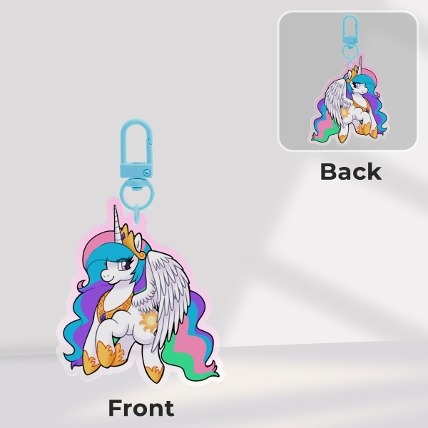 Sun Princess Clear Acrylic Keychains