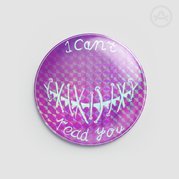 "I Can't Read You" Koishi Komeiji Badge