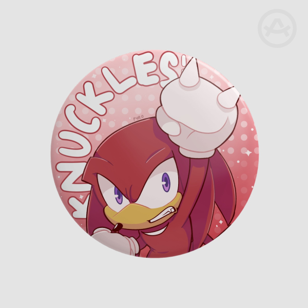 [PYROBOXES] [SONIC THE HEDGEHOG] KNUCKLES THE ECHIDNA BUTTON BADGE